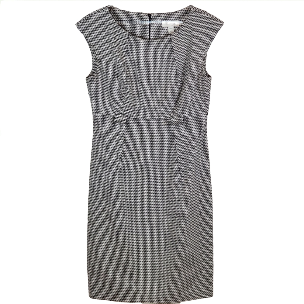 Belted Houndstooth Sheath Dress Dressbarn
